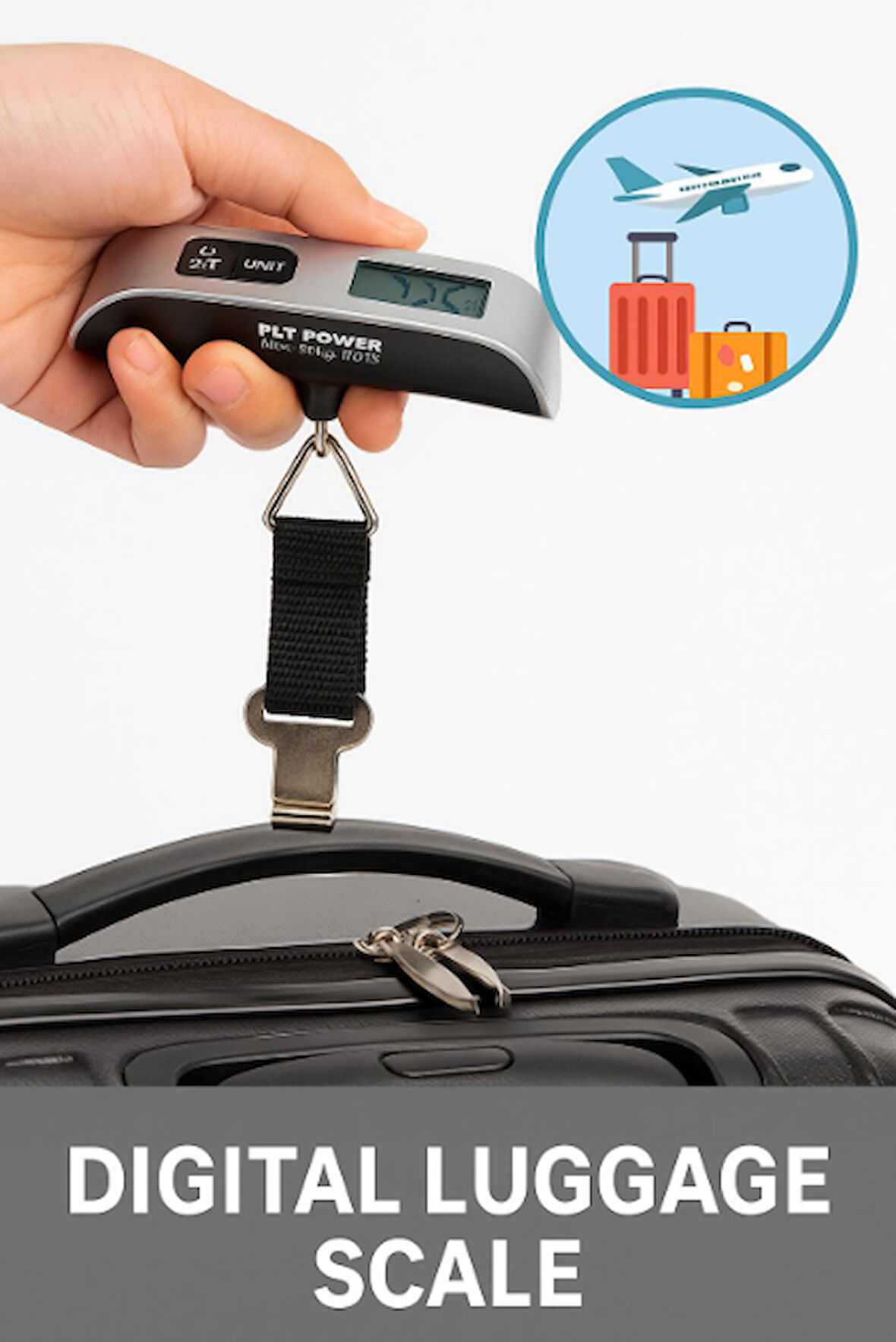 PLT POWER 50 kg Elektronik Valiz Terazisi - Dijital LCD Ekranlı