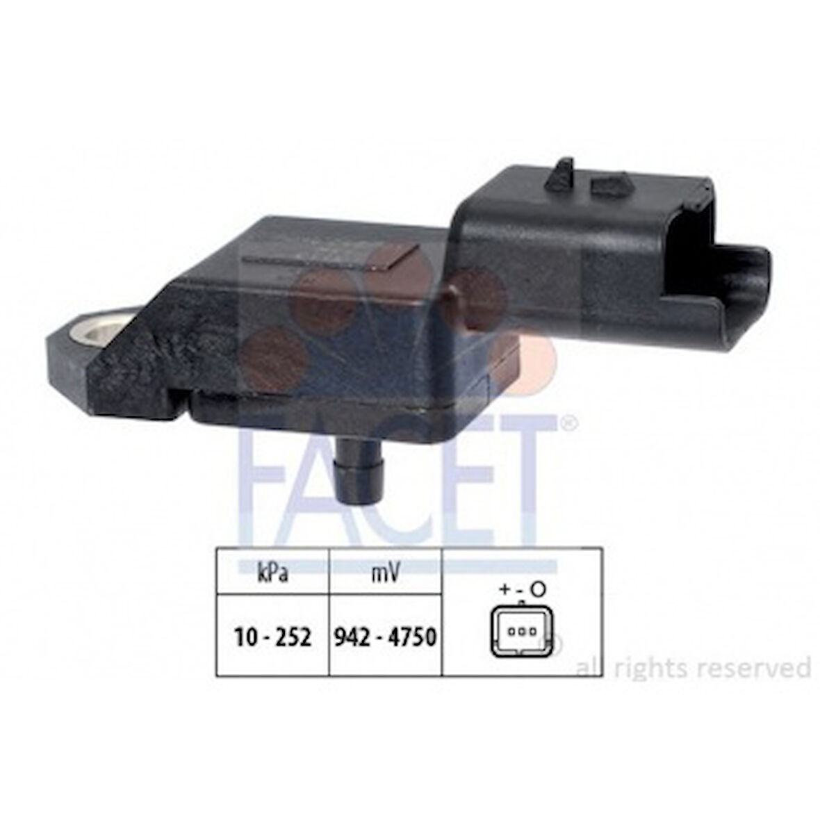 Ford Emme Manıfold Basınc Sensoru C1 C2 C3 C3 II C3 Plurıel Nemo Bipper P107 P206 P207 P206+ - Facet 10.3113