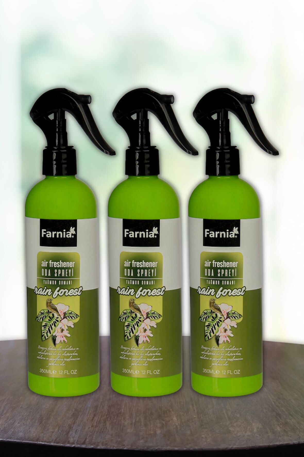 Farnia Yağmur Ormanı Oda Spreyi 350 Ml Rain Forest 3 Adet