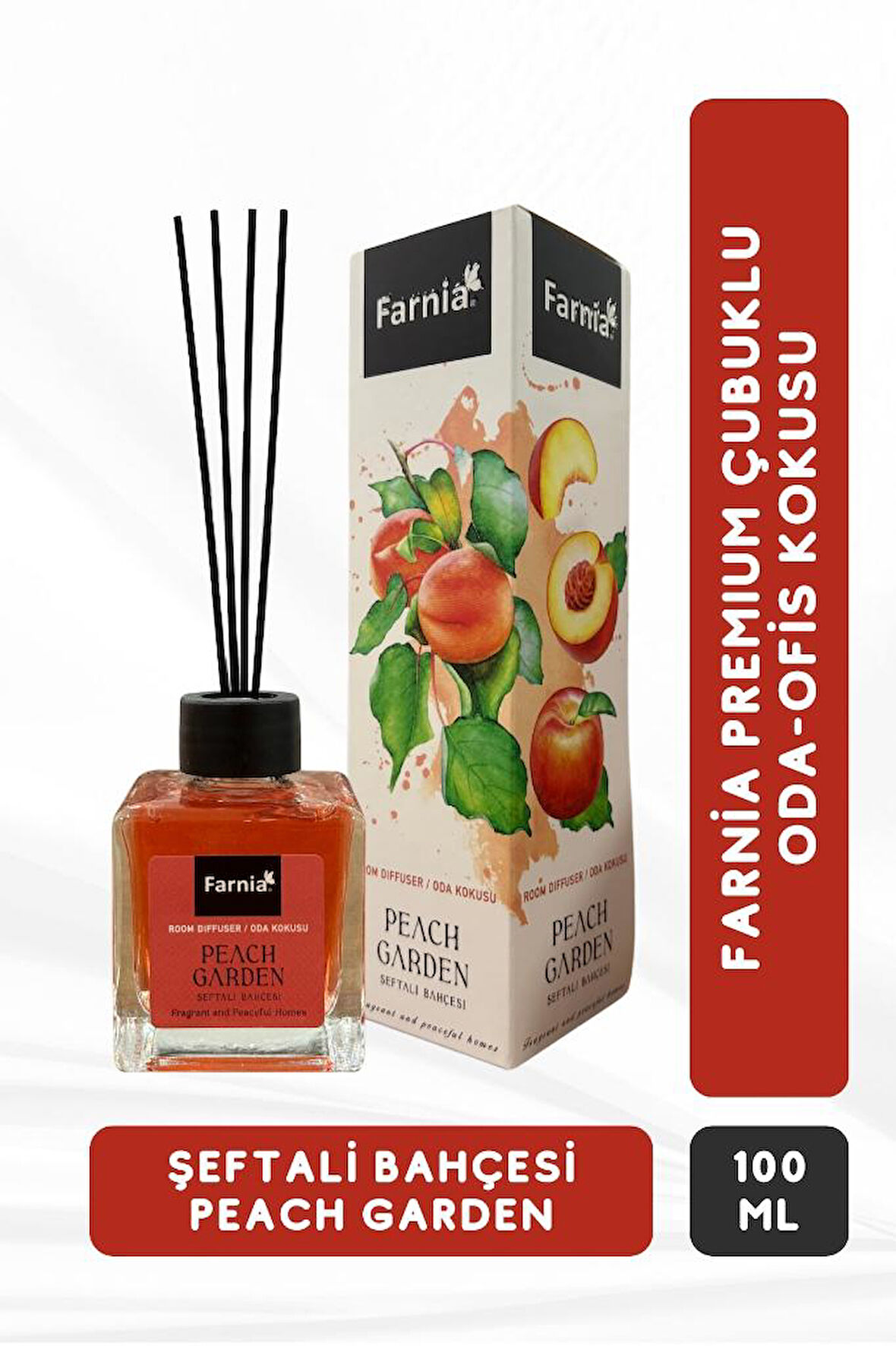 Farnia Premium Çubuklu Oda ve Ofis Kokusu 100 Ml Şeftali Peach