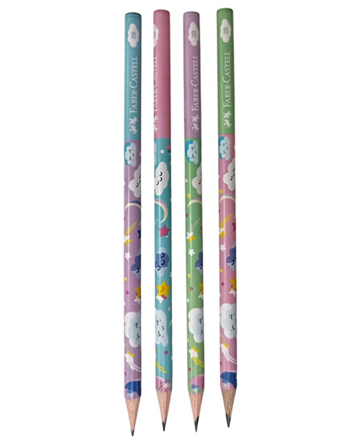 Faber Castell Sevimli Bulutlar Kurşun Kalem - 6 adet