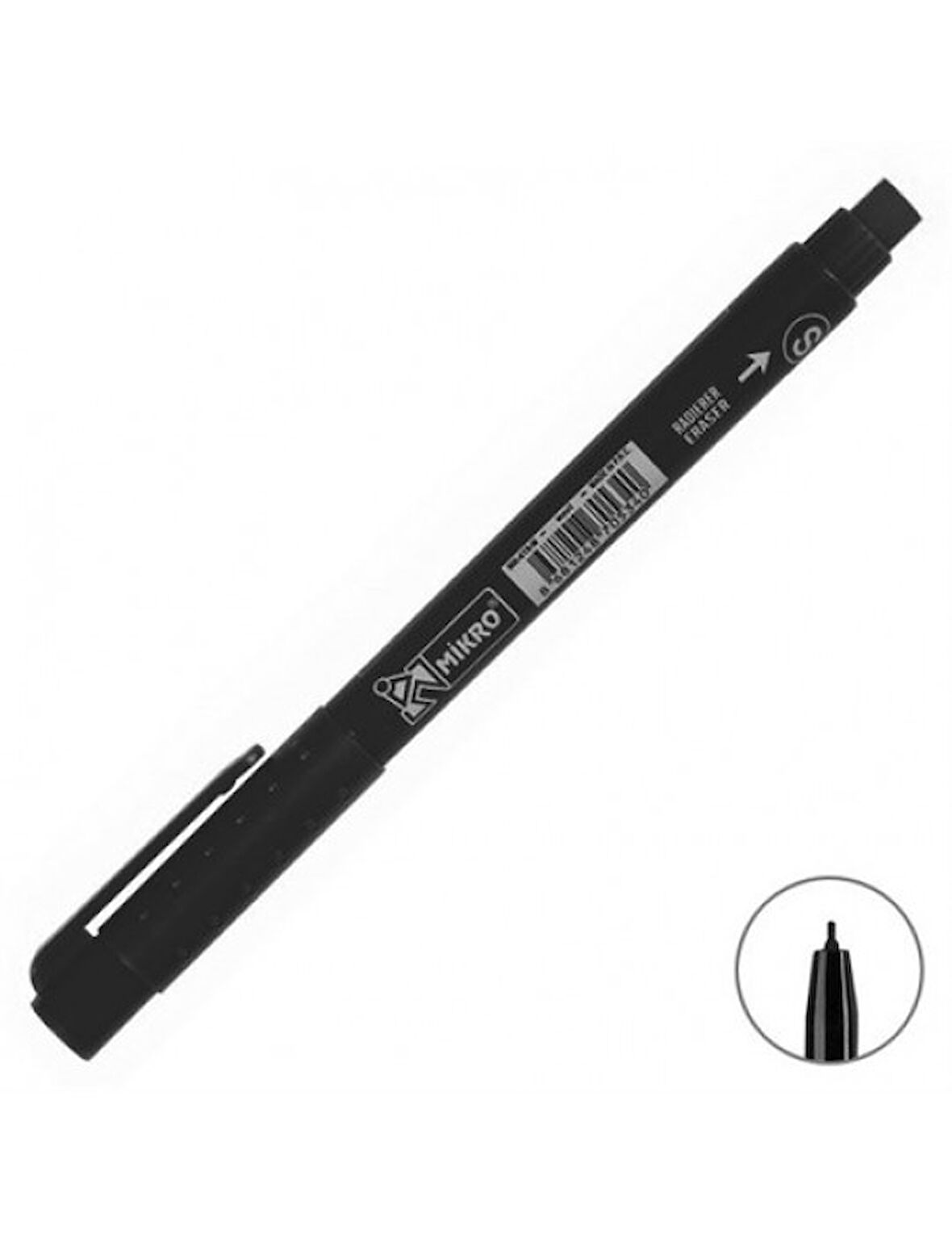 Mikro Asetat Kalemi S Siyah - 3 adet