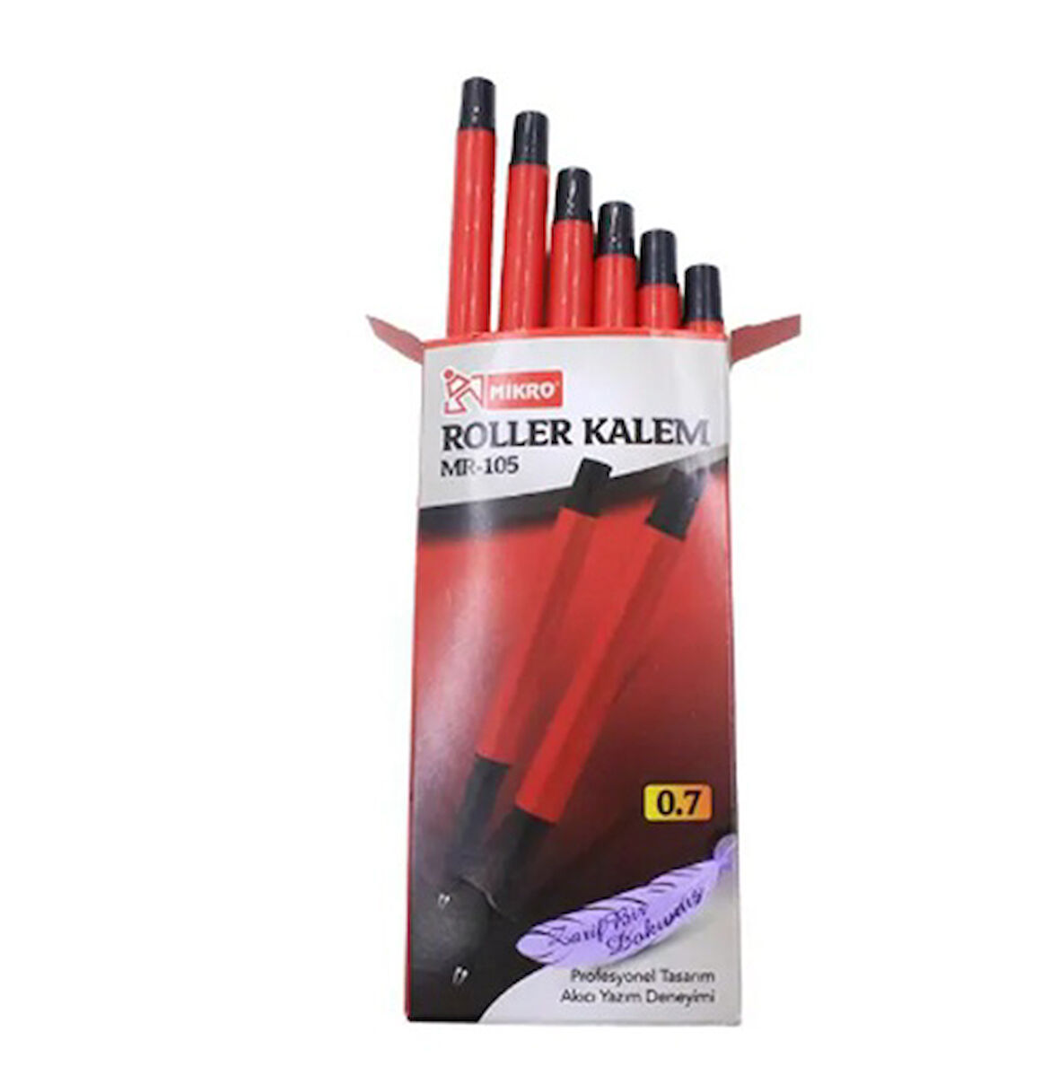 Mikro Roller Kalem Kırmızı Mr-105 - 3 adet