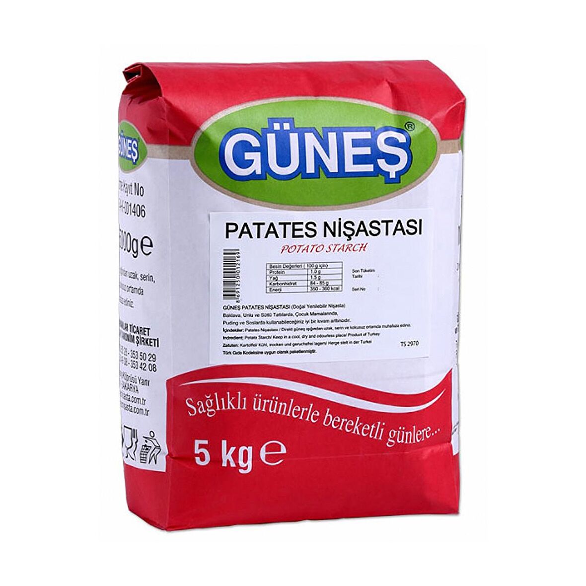 Güneş Patates Nişastası 5 kg 