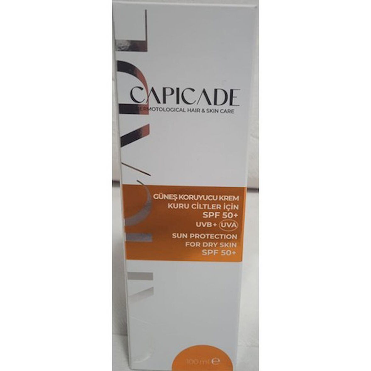 Capicade Spf 50+ Güneş Koruyucu Kremi 100 Ml-Kuru Ciltler Için