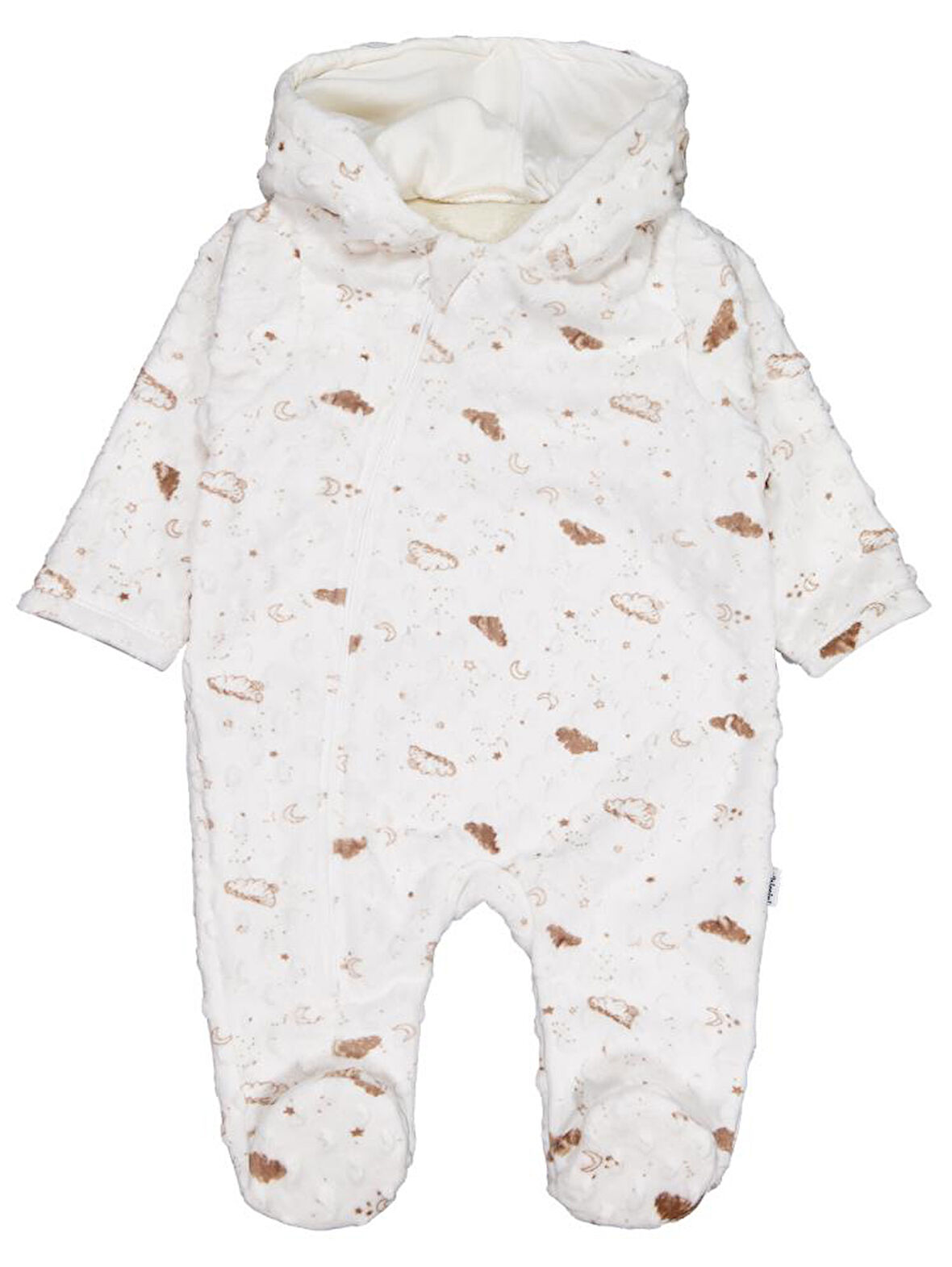 Minidamla Desenli Kozmonot 1-9 Ay Tulum - Ekru 9-12 Ay