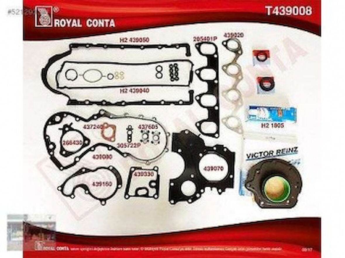 Ford Motor Takım Contası (alt / Ust Full) Skt Keceli+sivi Contalı S,k,c Harıc Connect 1,8tdci 02>13 Focus - Royal T439008