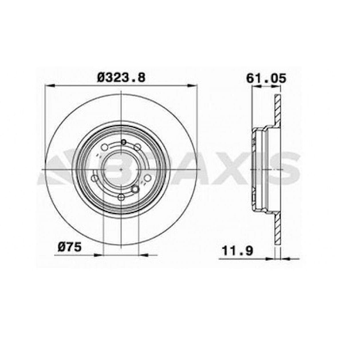 Bmw Fren Diski Arka Bmw E38 - Braxıs Ae0538
