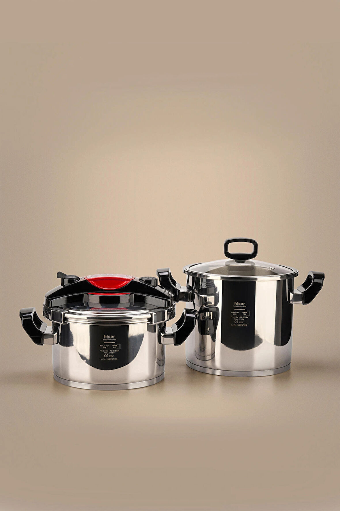 Hisar Monaco Joy Düdüklü Tencere 4-7 Lt. Siyah