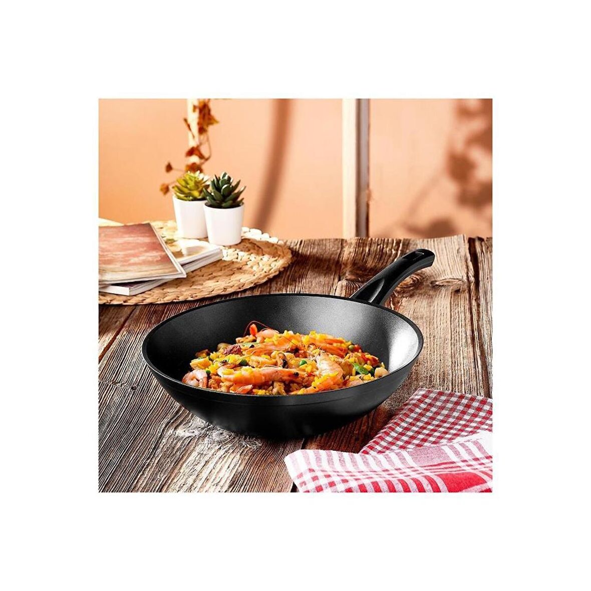 Hisar Milas Granit Wok Tava 28 Cm