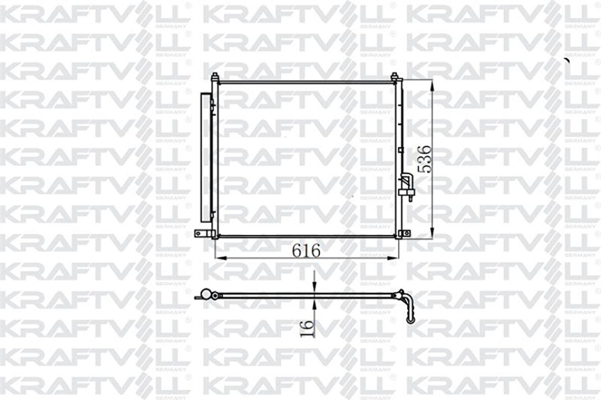 Mazda Ticarı Klima Radyatoru Ranger 2,2 Tdci 2011 -> Mazda B2500 2,2 - 2,5 Tdci 2011 -> - Kraftvoll 08060164