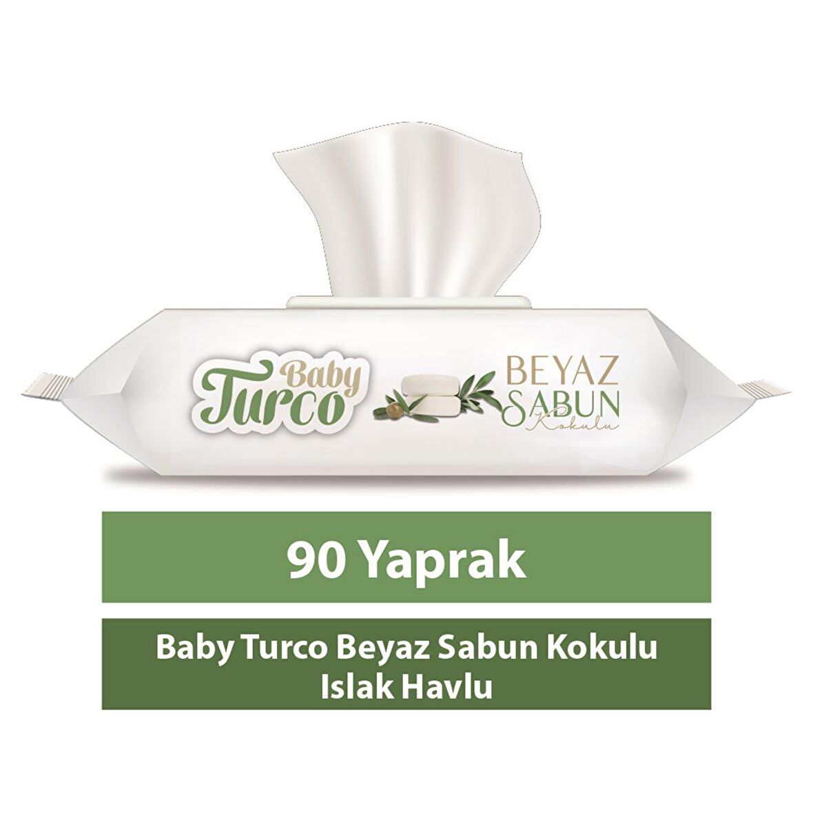 Baby Turco Beyaz Sabun Kokulu Islak Havlu 90 lı (9*90) 810 Yaprak