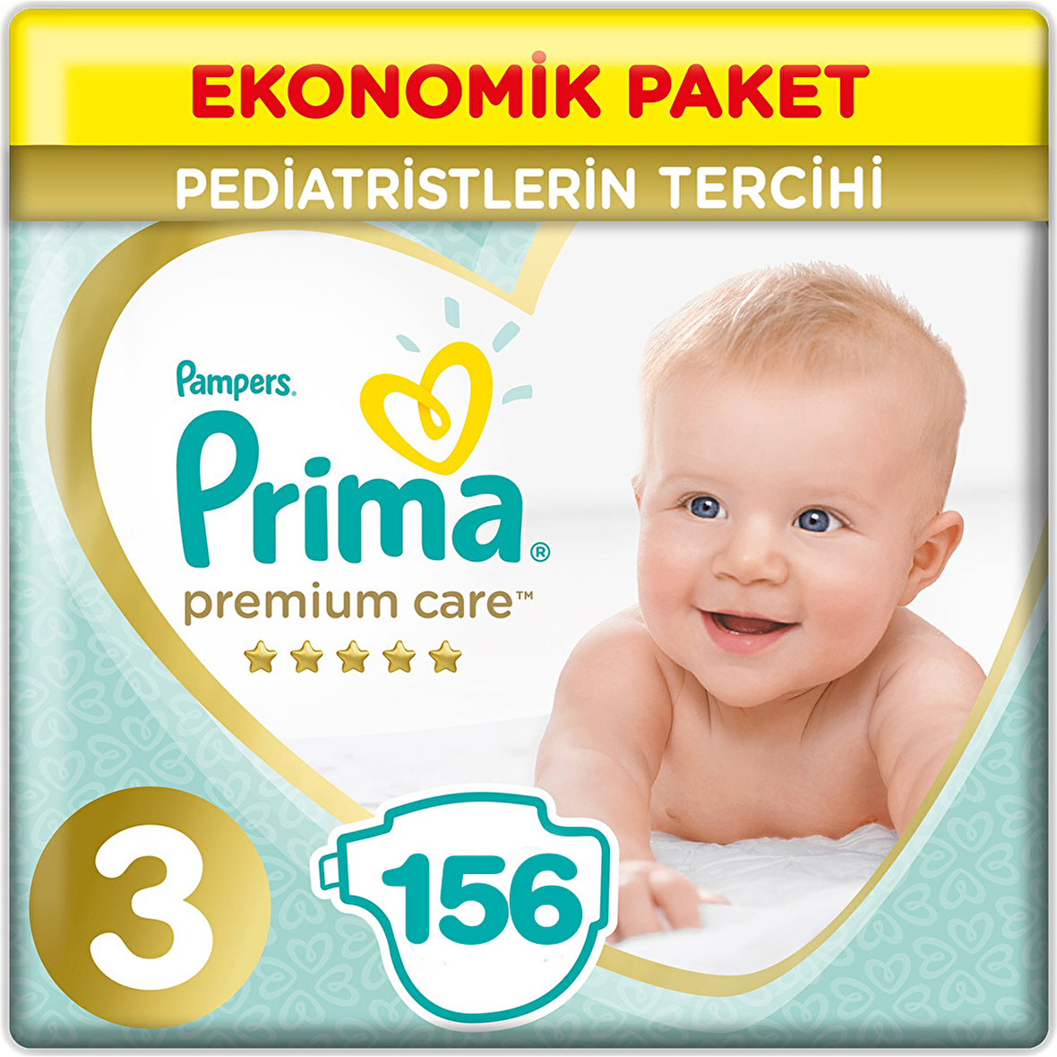 Prima Premium Care 3 Numara Midi 3x52'li Bel Bantlı Bez