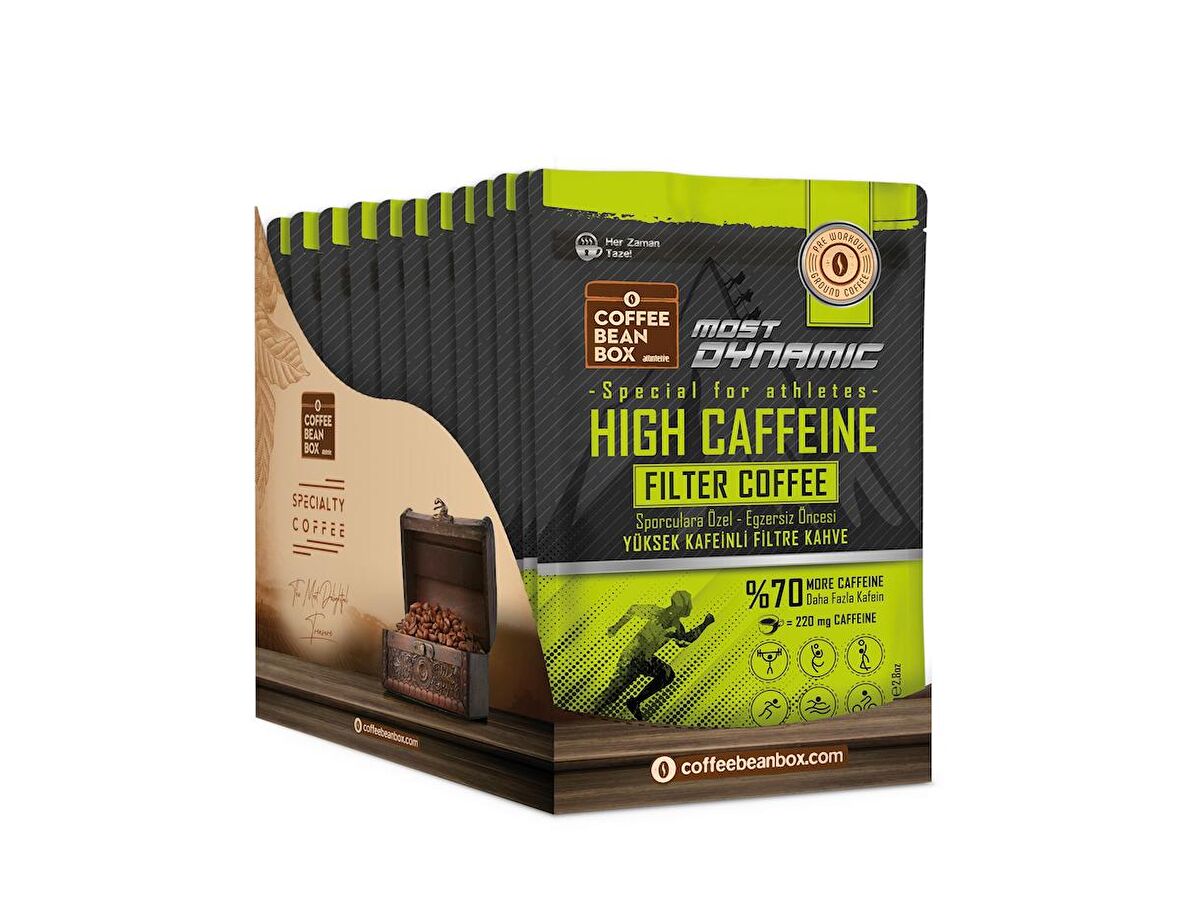 Most Dynamic Yüksek Kafeinli Kahve 80 gr (10lu Kutu)