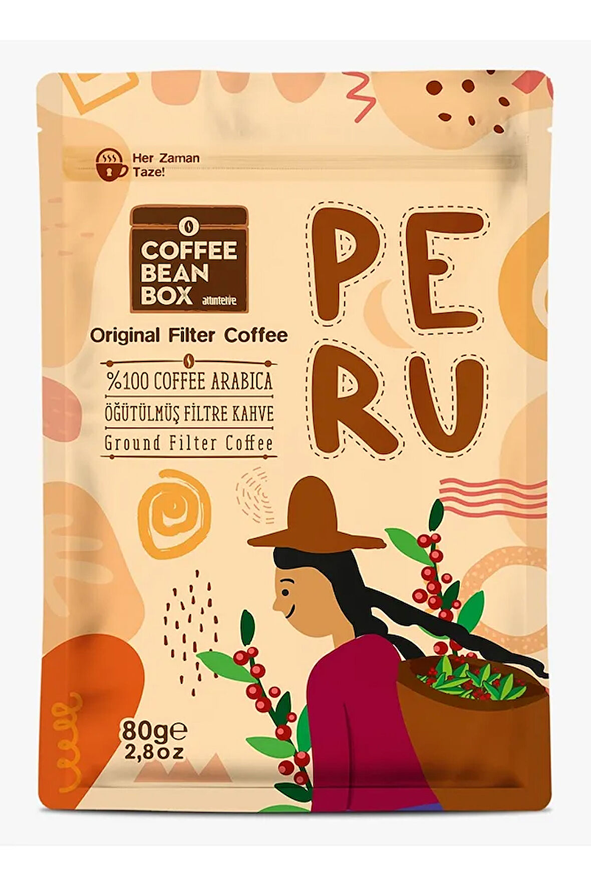 Peru Filtre Kahve 80 gr