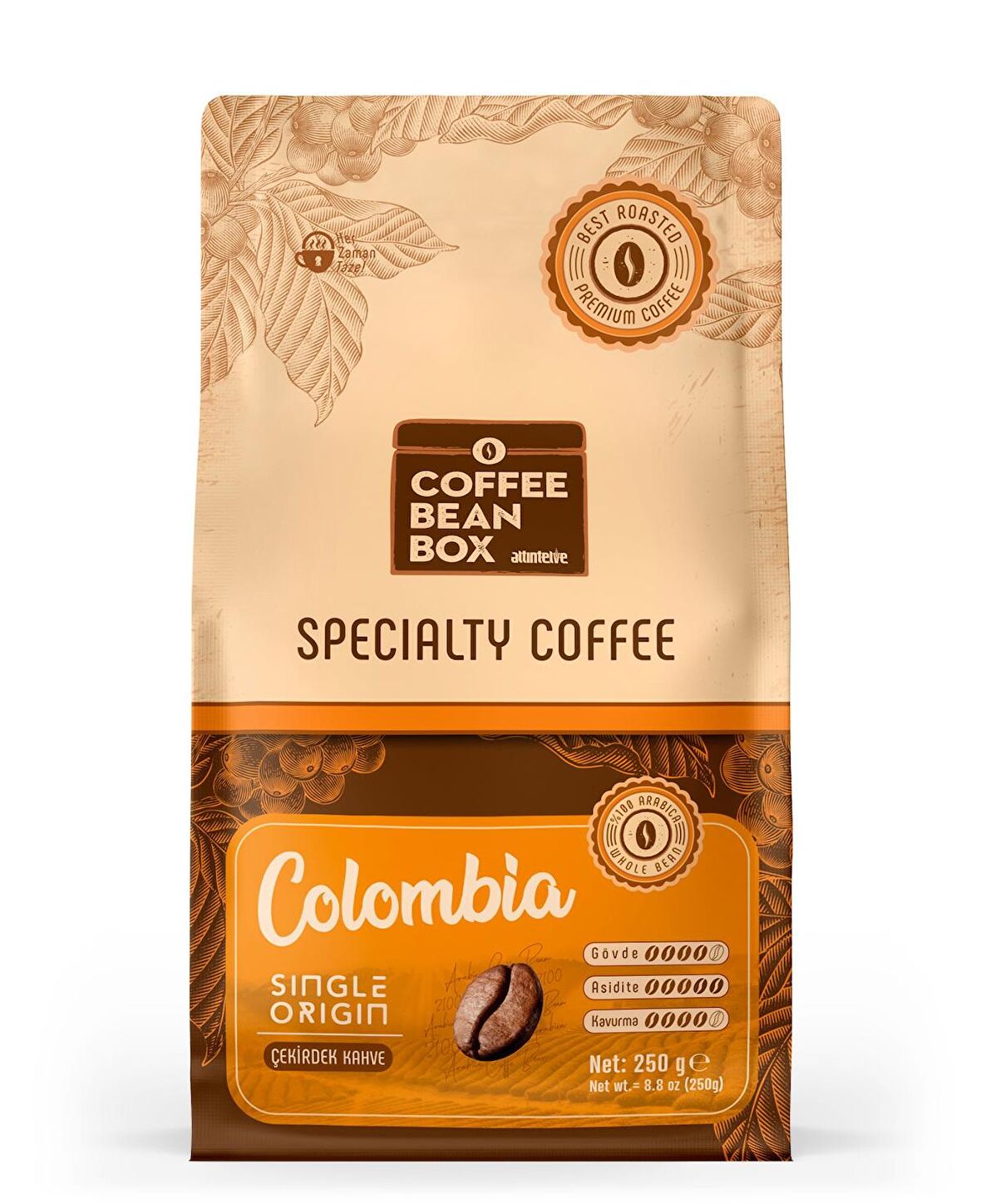 Colombia Çekirdek Kahve  250 g