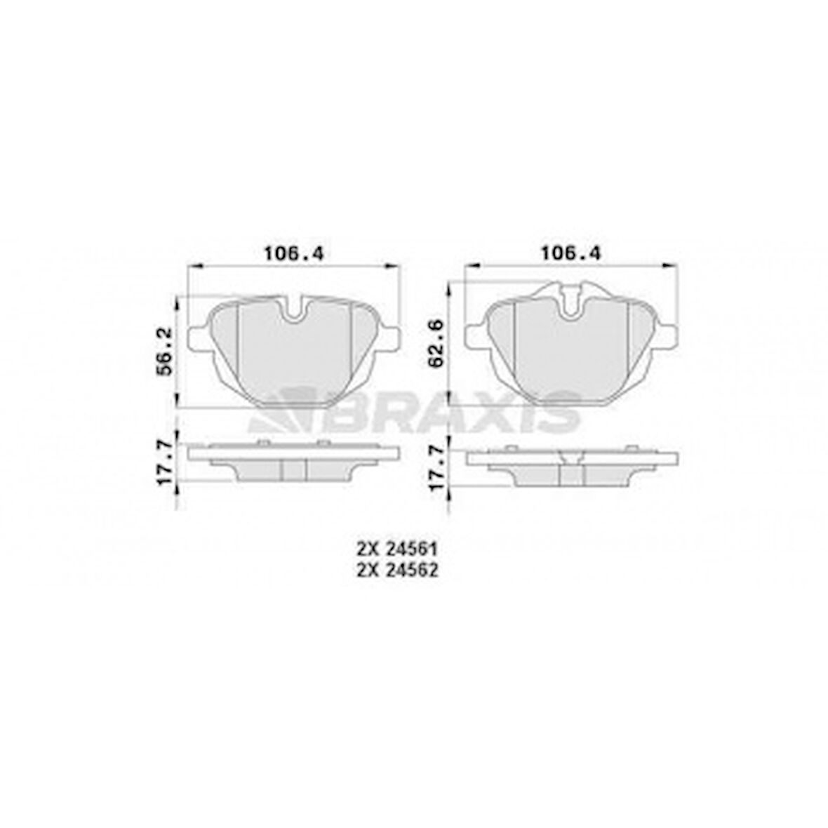 Bmw Fren Balatası Arka Bmw F10 F11 G30 - Braxıs Aa0170