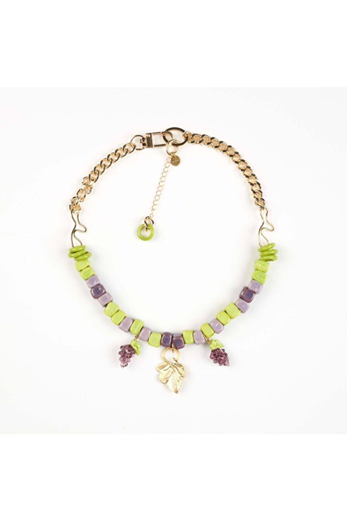 Grapes Leaves Represent Freedom And Rebirth Özel Tasarım Kolye