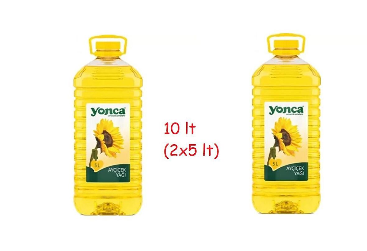 Yonca Ayçiçek Yağı 5 lt Pet 2 ' li Paket