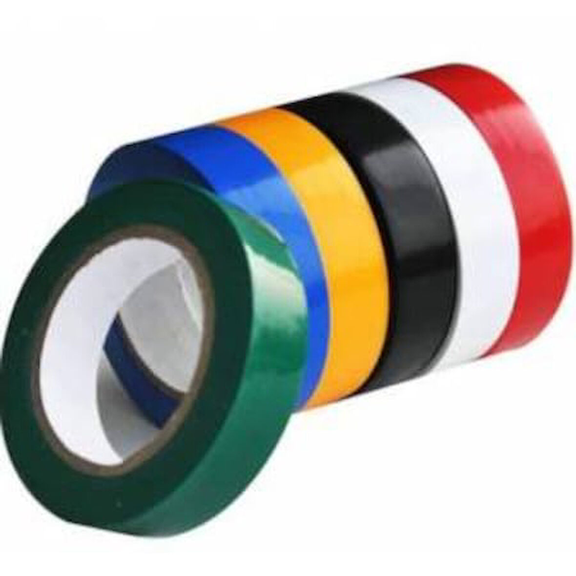 İnox Elektrik Bandı Renkli uzun kaliteli Karşık - 3 adet