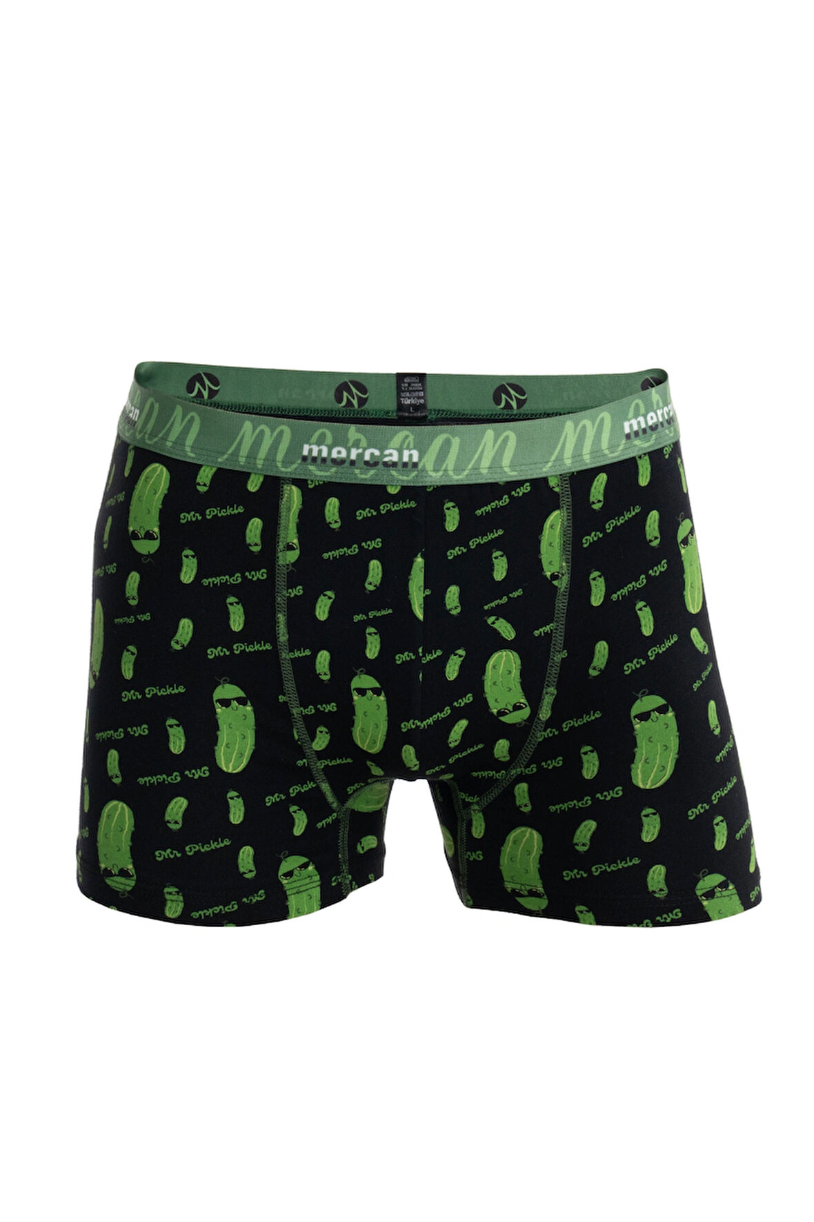 Desenli Likralı Pamuklu 'mr. Pickle' Baskılı Erkek Boxer