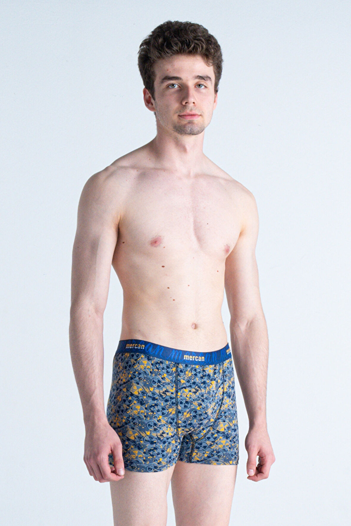 Desenli Likralı Pamuklu Esnek Baskılı Erkek Boxer - Danger