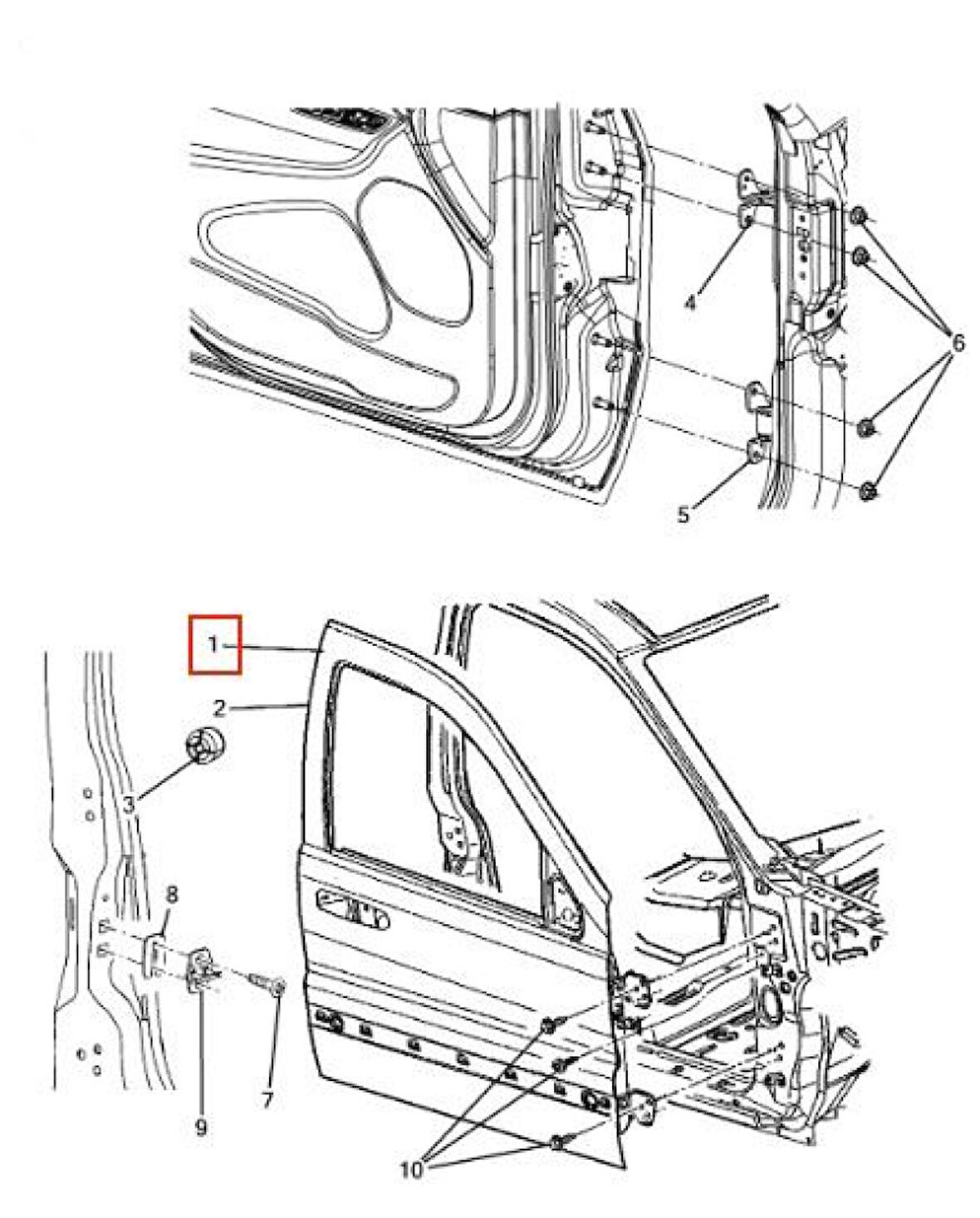 Jeep Kapı On Sag Grand Cherokee 11> - Yrj Yrj14-Gcrk11-201r