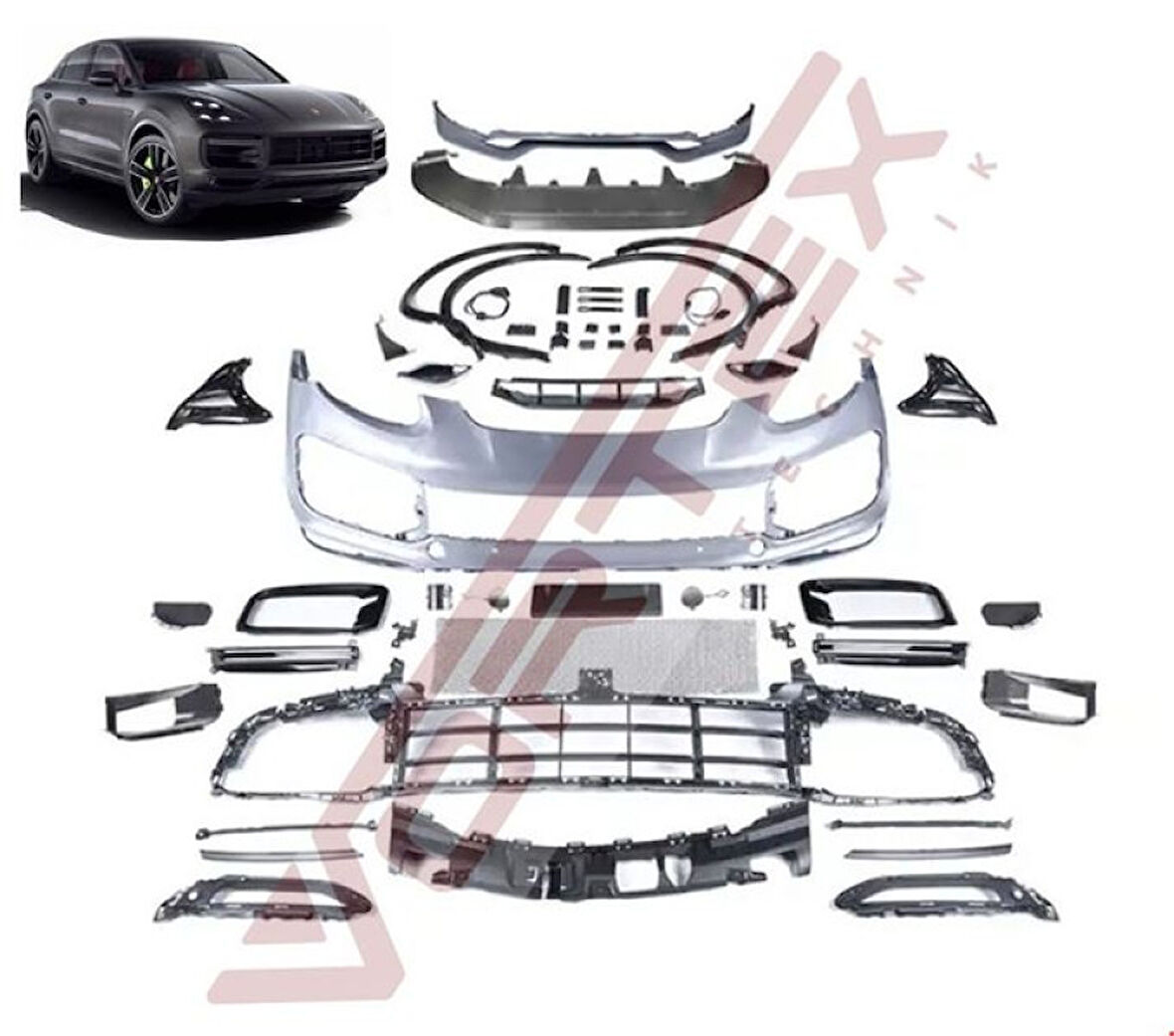 Porsche Cayenne 11>icin 20>on Tampon Donusum Seti - Vortex V2708025