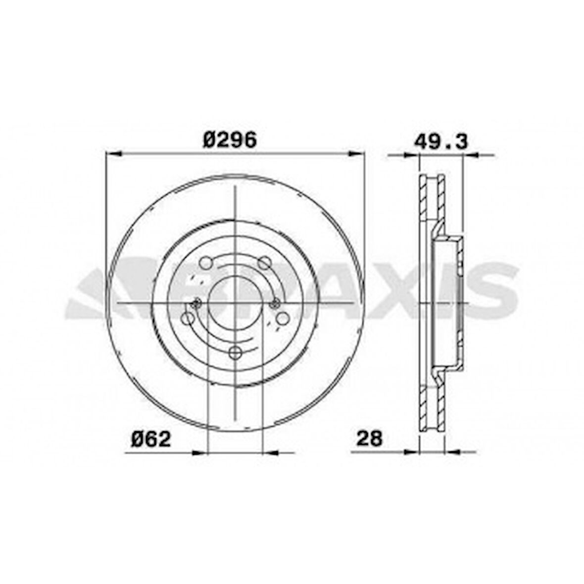 Toyota On Fren Aynası Havalı Toyota Rav4 Vvt I 2.0 2.2 D 4d 06>11 Camry 06>11 (296x5) - Braxıs Ae0158