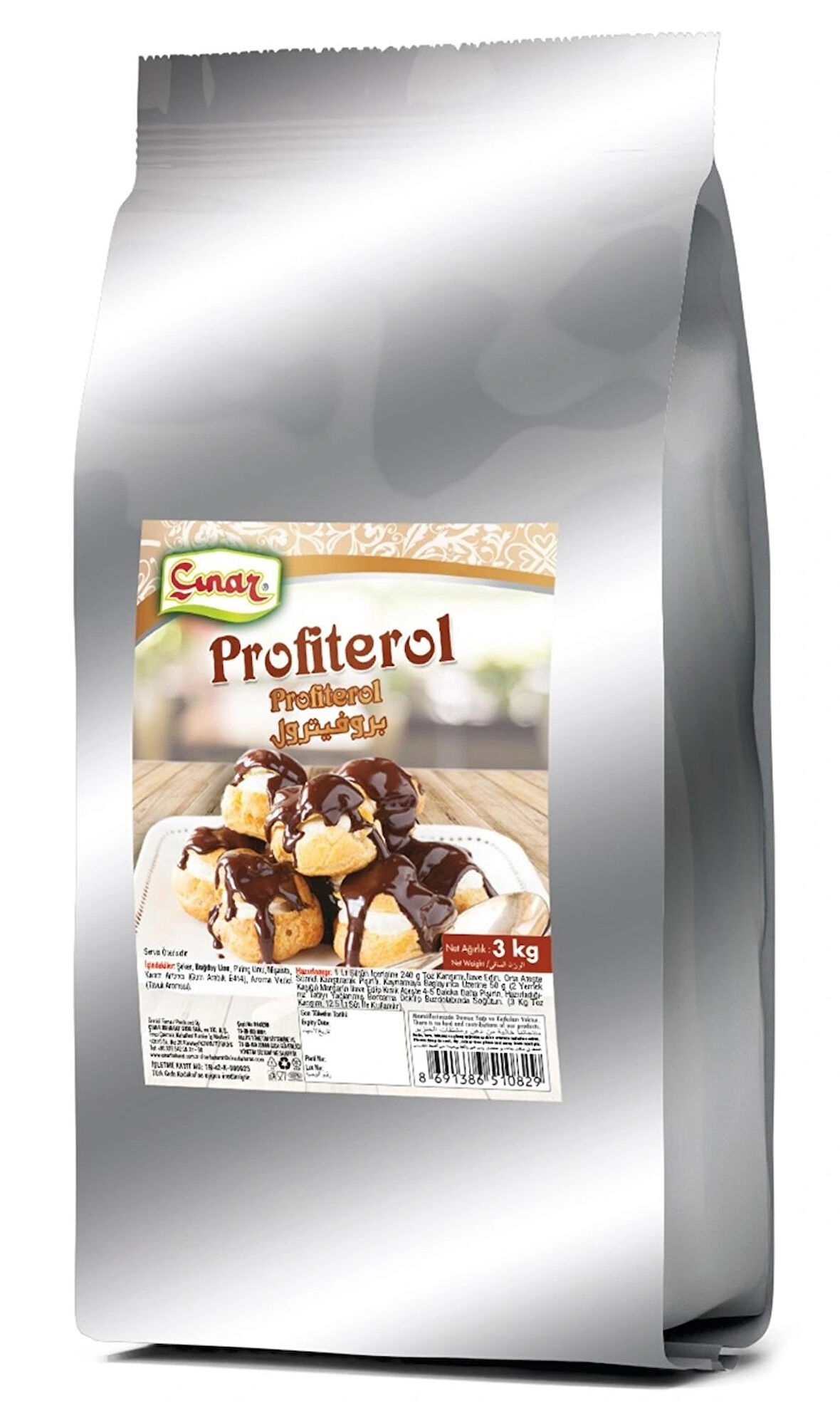 Çınar Profiterol (Pataşu) Un Mix 5 x 3 Kg