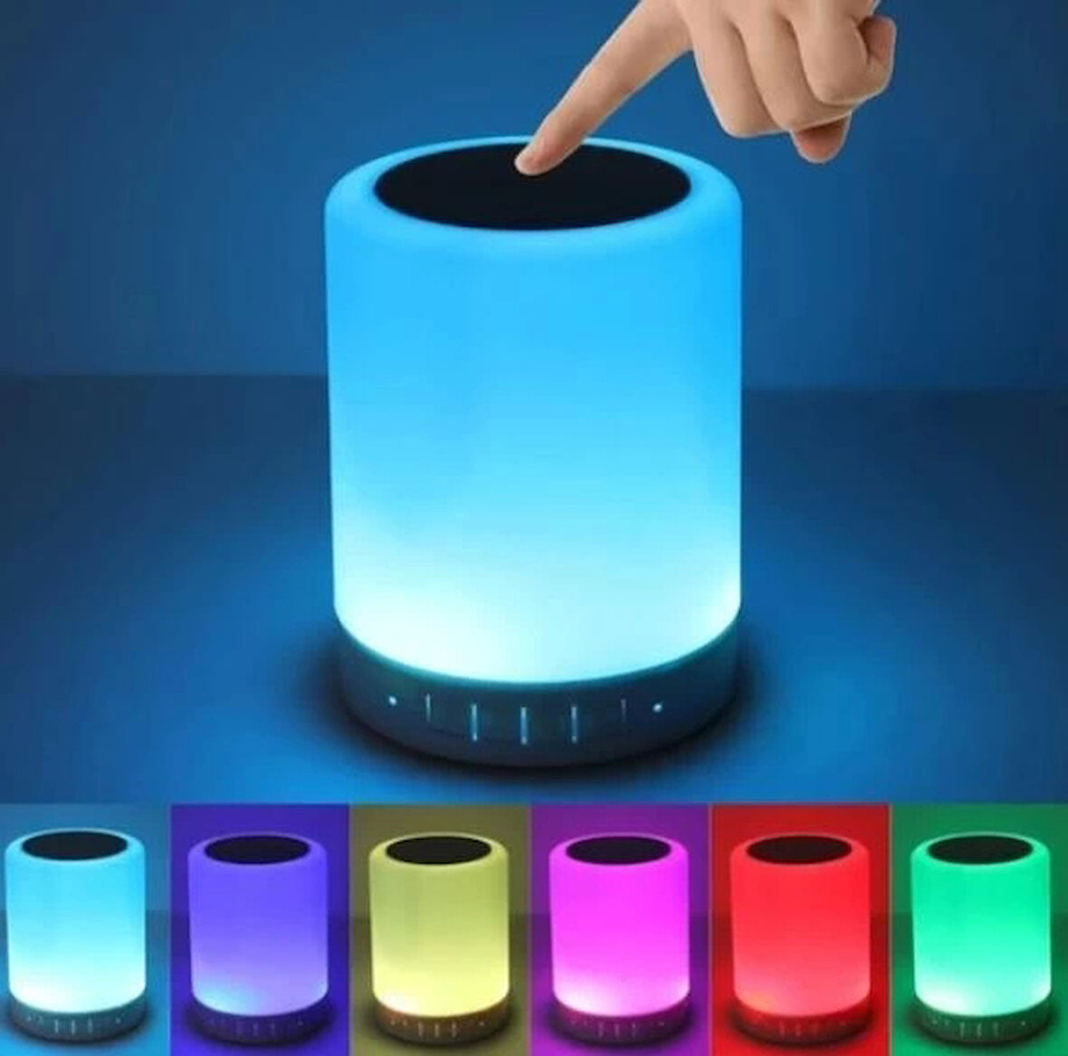 Gece Lambası & Bluetooth Hoparlör / Touch Lamp Oda Lambası Portable Speaker