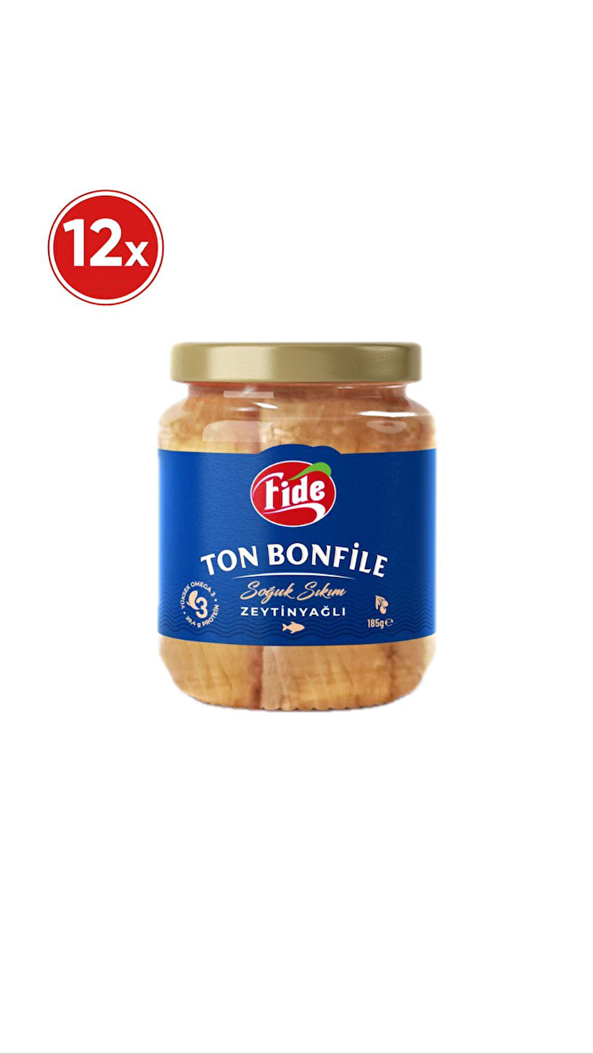 Fide Ton Bonfile Soğuk Sıkım Zeytinyağlı 185 G