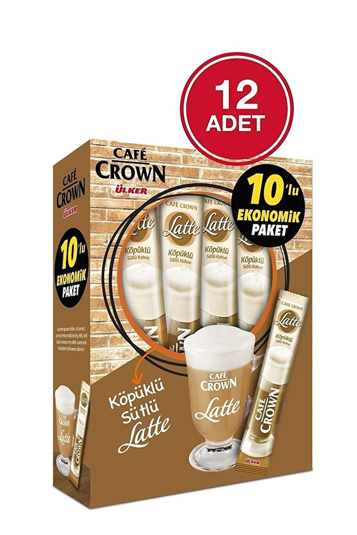 Latte Kahve 17 gram 120 Adet
