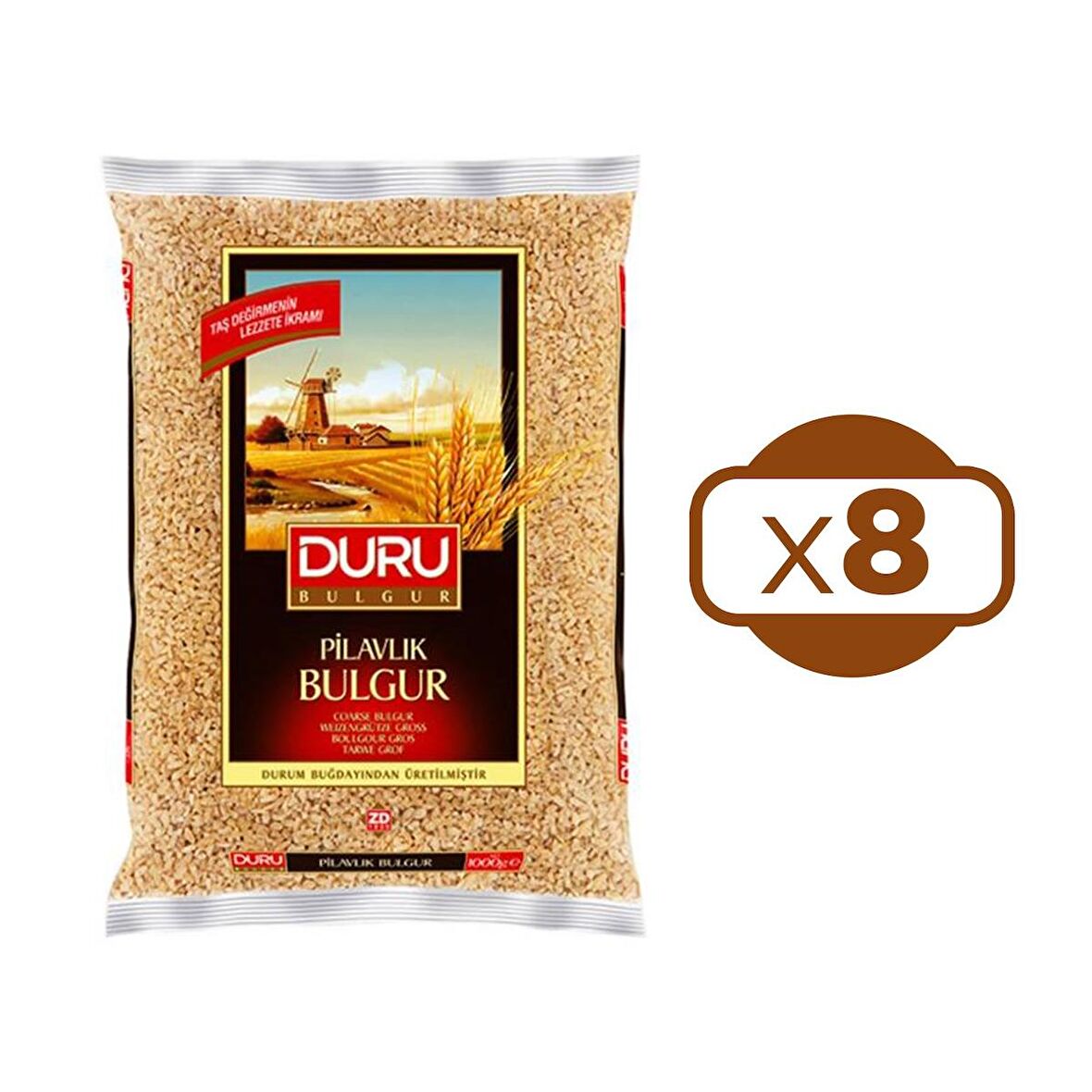 Duru Pilavlık Bulgur 1 Kg X 8 Adet