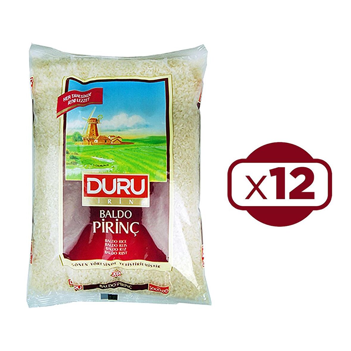 Duru Baldo Pirinç 1 Kg x 12 Adet