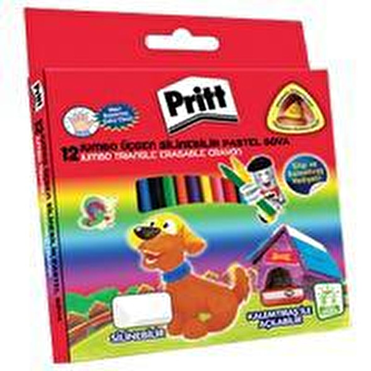 Pritt Pastel Boya Jumbo Silinebilir Üçgen 12 Lİ 1655739