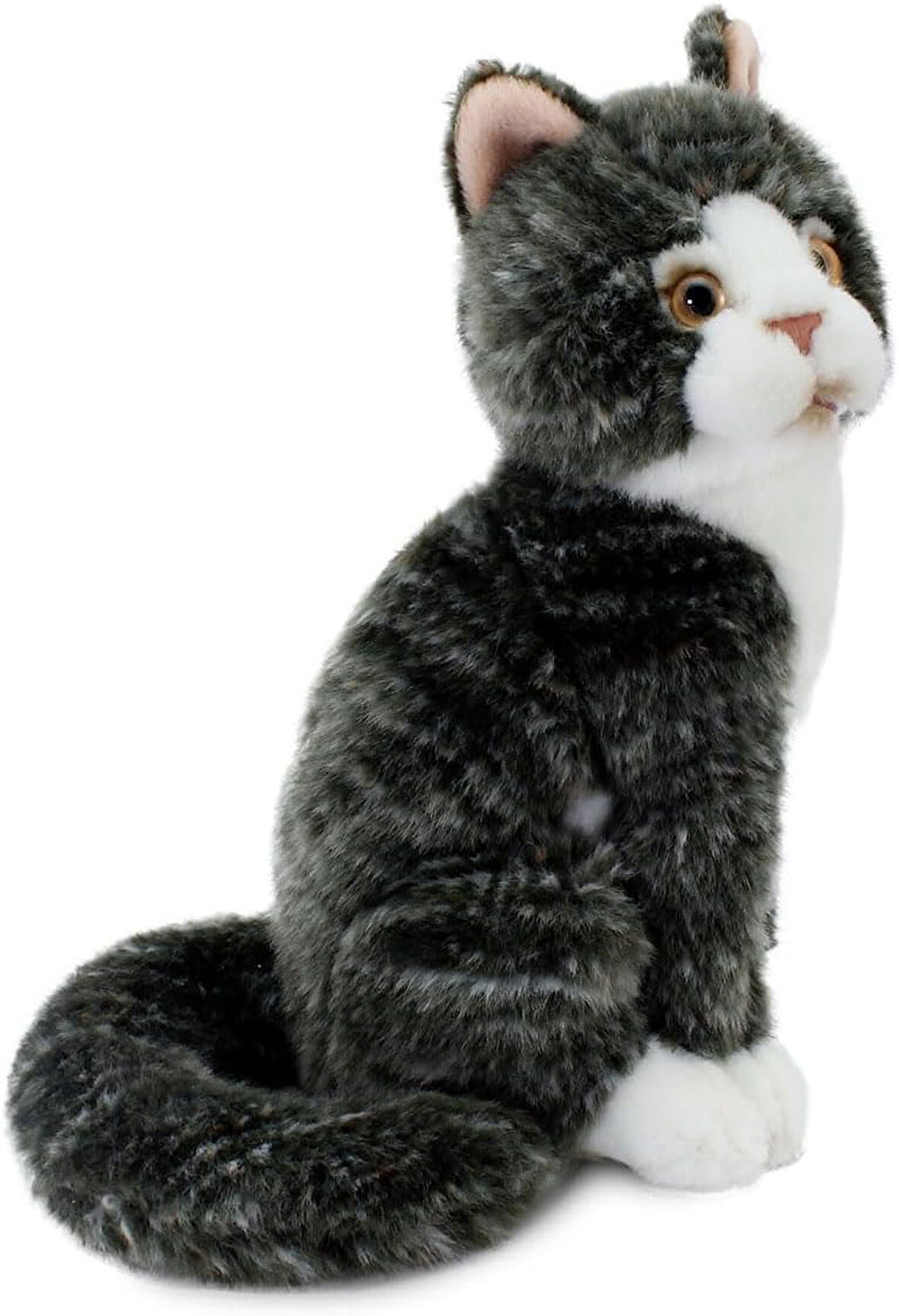 Menashop MetraShop Of The World Oturan Kedi Peluş Oyuncak, Gri, 22cm