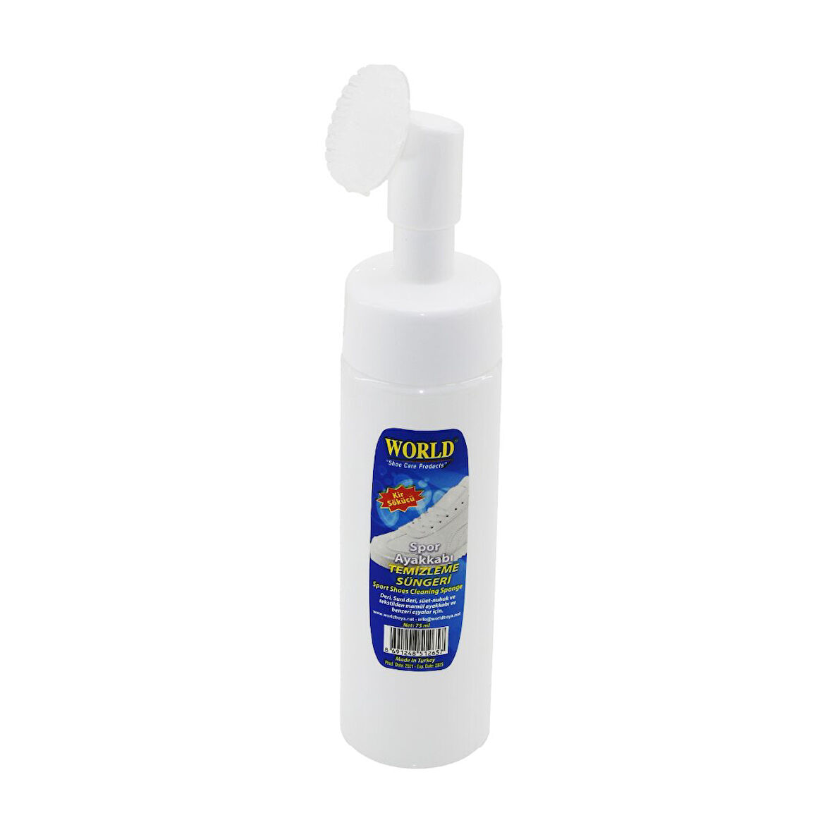 SİLİKON FIRÇA BAŞLIKLI - POMPALI  SPOR AYAKKABI TEMİZLEME  KÖPÜK  200ML