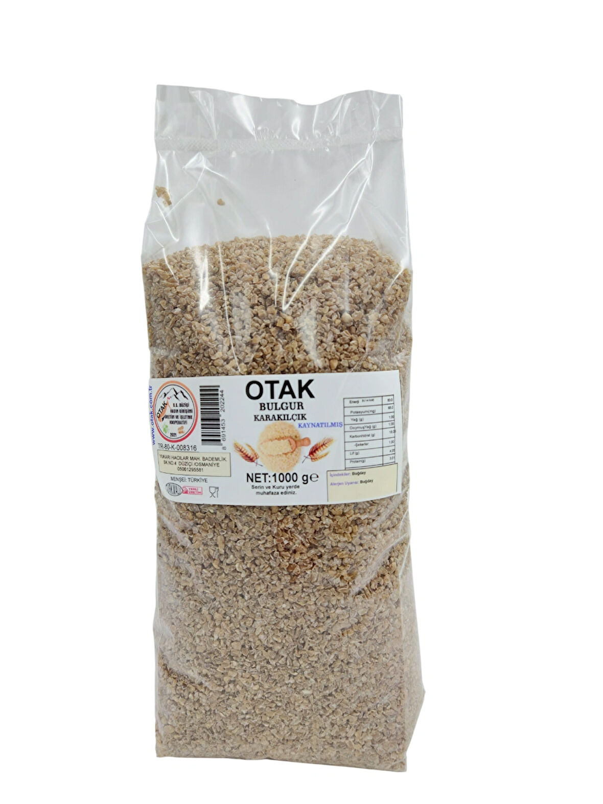 Otak Bulgur Karakılçık (kaynatılmış) 1kg
