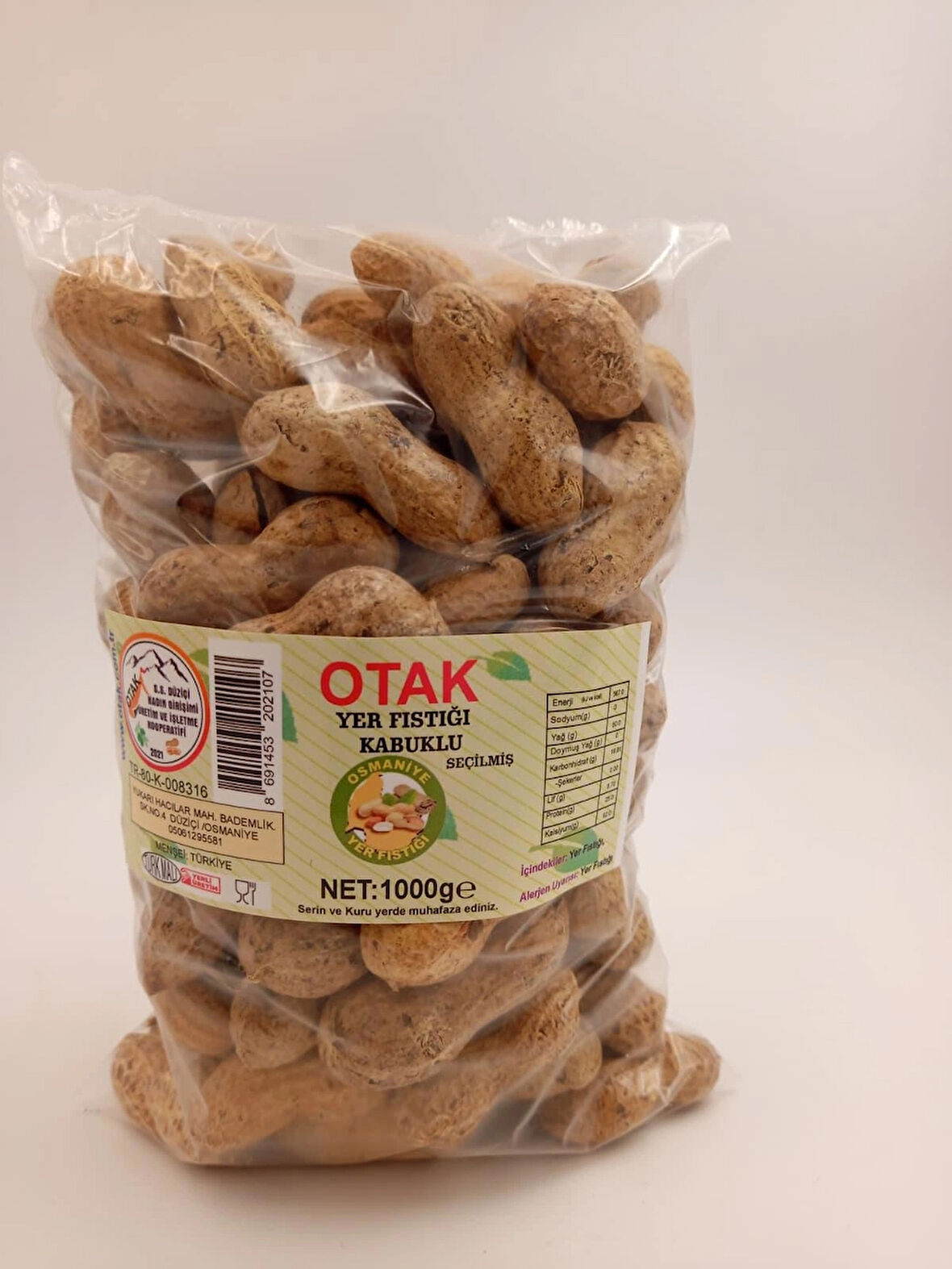 Otak Yer Fıstığı Kabuklu 1000g