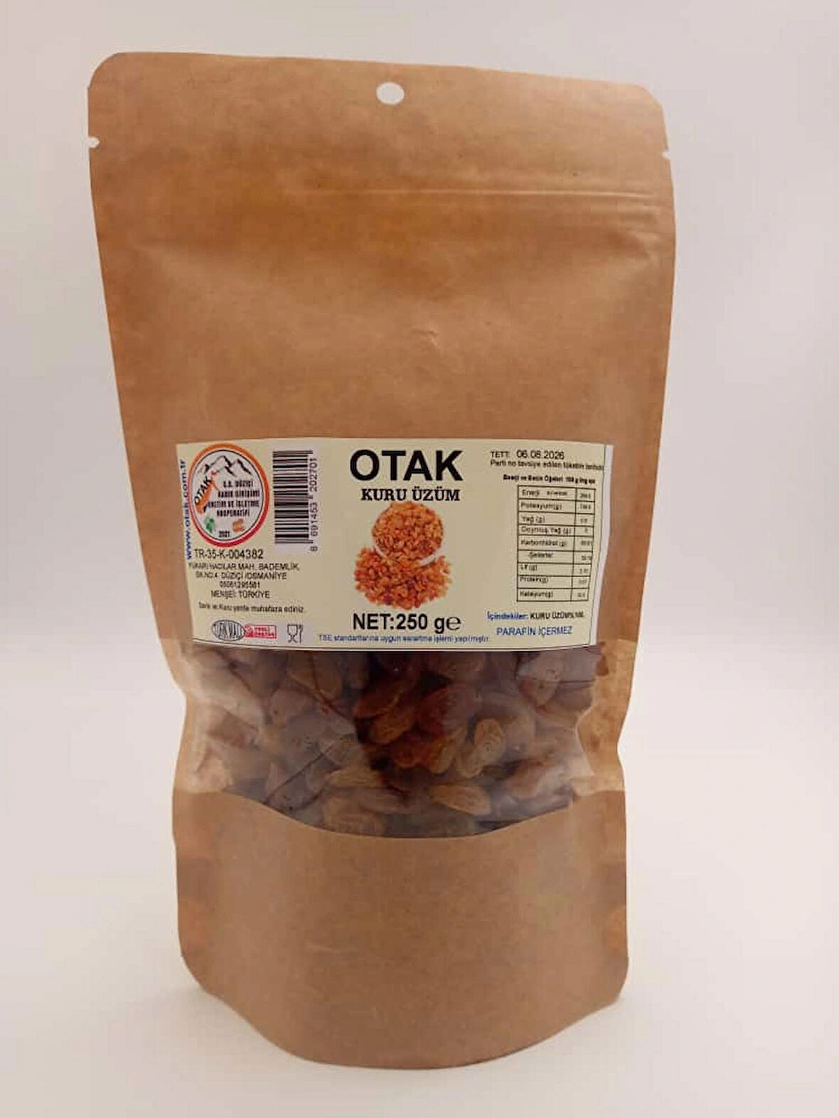 Otak Kuru Üzüm 250 gr