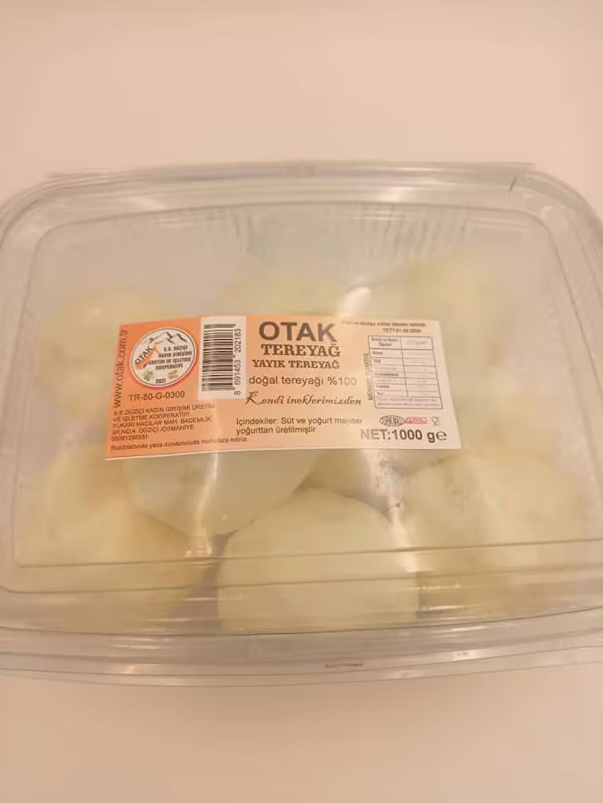 Otak Tereyağı 1 kg
