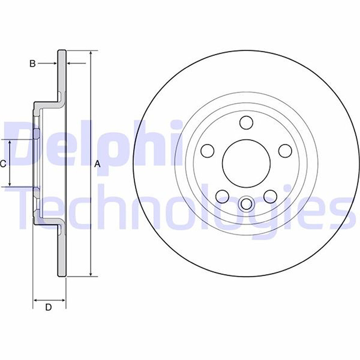 Land Rover Fren Diski Arka Kaplamalı Discovery Sport 15> / Jaguar Xf II X260 15> Xe X760 15> E-Pace X540 17> - Delphi Bg4930c