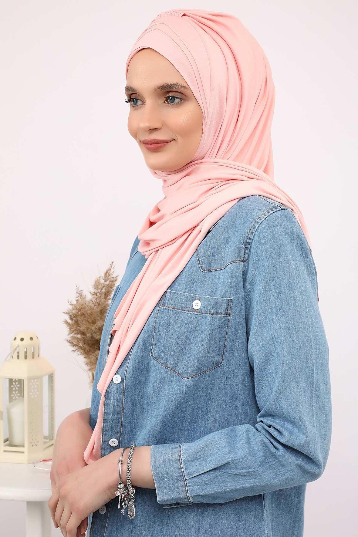 Çoklu Çapraz Dikim Pratik Penye Şal,PS-41