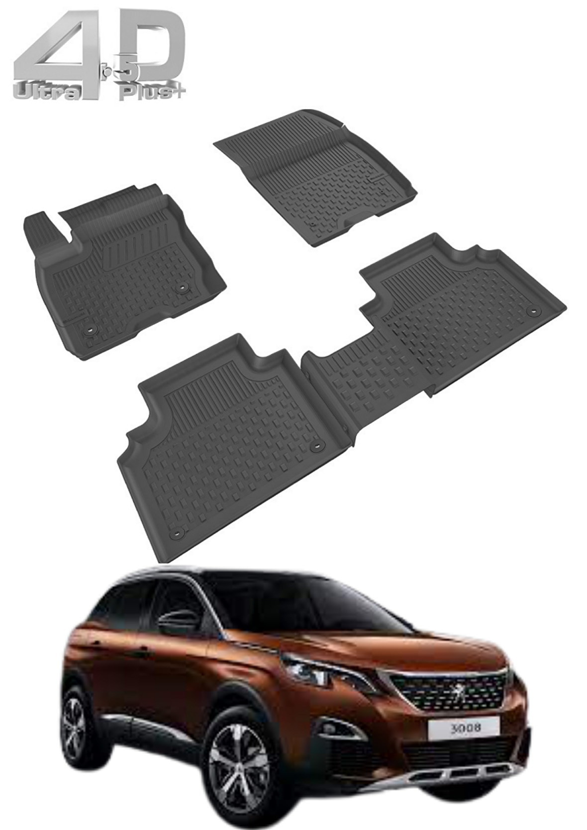 Sahler PEUGEOT 3008 HAVUZ PASPAS TAKIMI 2016 MODEL VE SONRASI UYUMLU