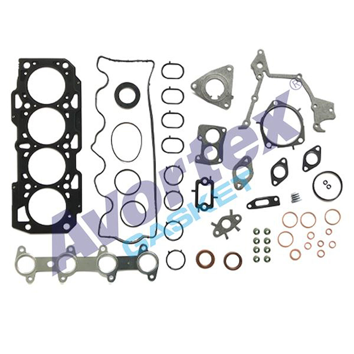 Alfa Romeo Motor Full Takım Conta Skc Dahıl (1,02mm) Viton Keceli Subap Lastıklı Bravo II 1.9d 07>14 Doblo 1.9d - Avortex 240