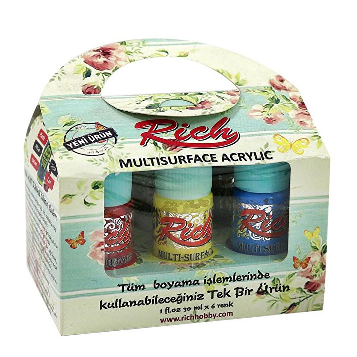 Rich Multi Surface Akrilik Boya Seti 10 Renk 30ml