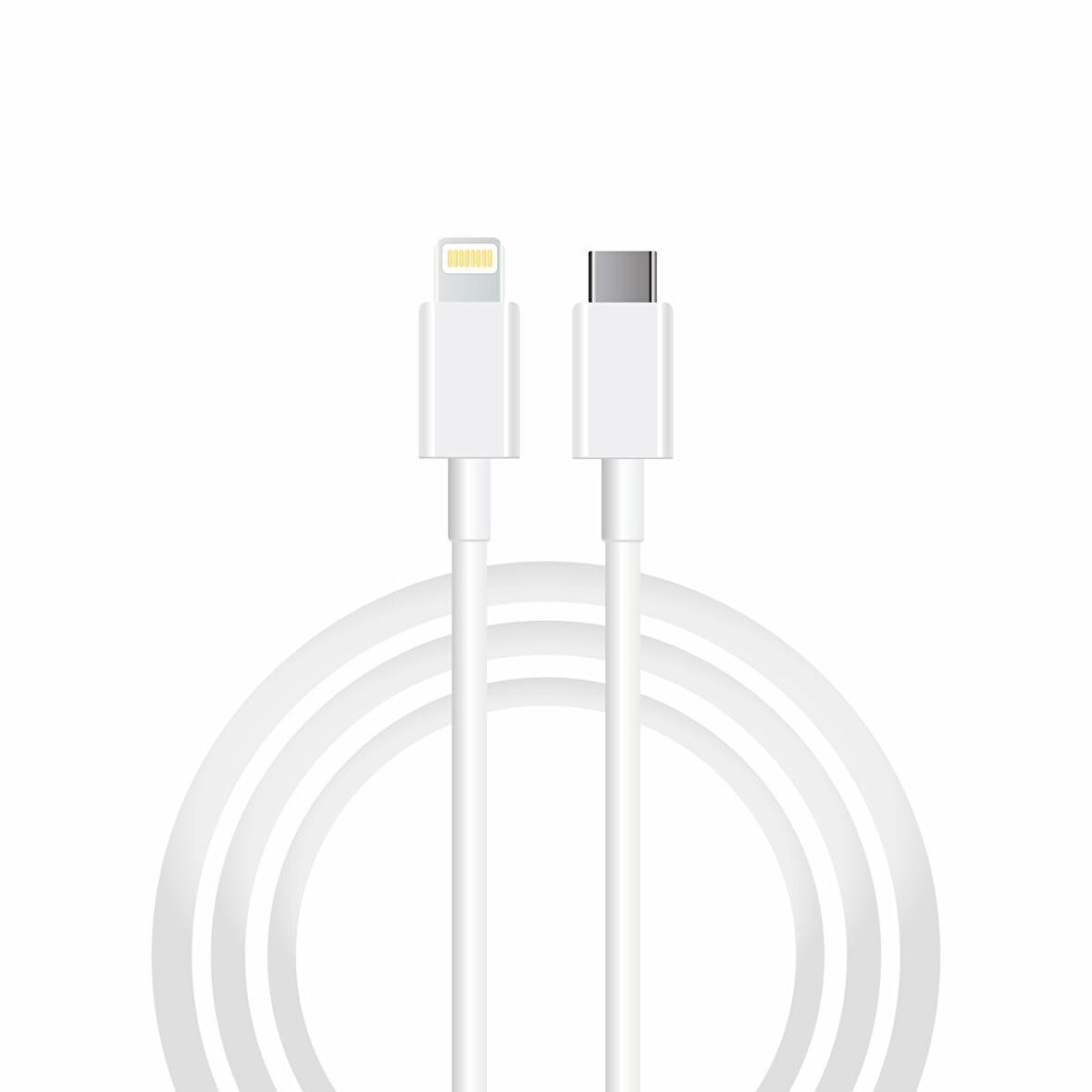 Global SX251M 3A 45W Type-C to Lightning 1Metre Data ve Hızlı Şarj Kablosu Beyaz