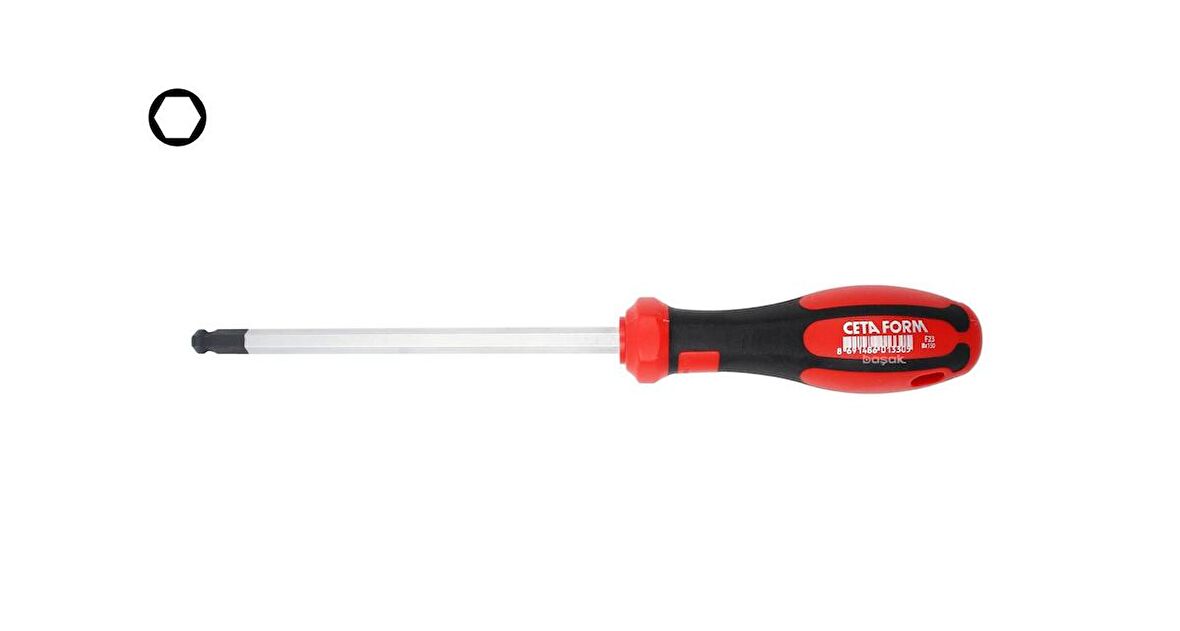 Ceta Form 8 mm Topbaşlı Allen Uçlu Tornavida F23-080-150