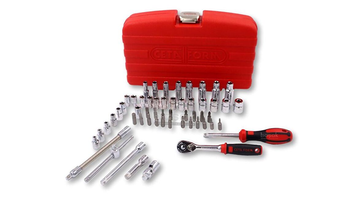 Ceta Form 61 Parça 1/4” Lokma Takımı Plastik Çantalı C00-61PH2 